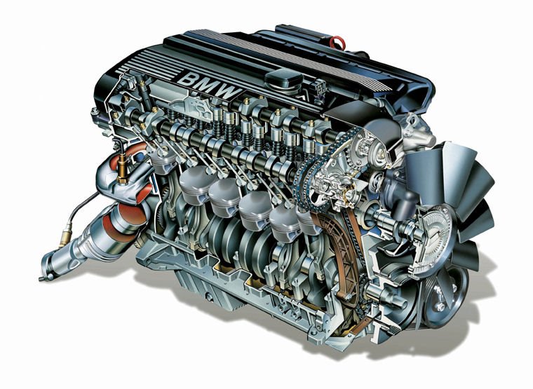 2002 BMW 5-Series Inline-6 Engine - Picture / Pic / Image